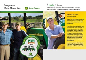Folheto do Programa Mais Alimentos